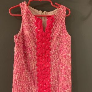 Lilly Pulitzer pink & white girls dress